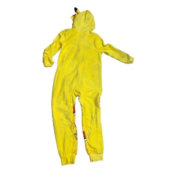 Pokemon Pikachu Boys Hooded Union Suit Pajamas Size 6-7 - Picture 5 of 5